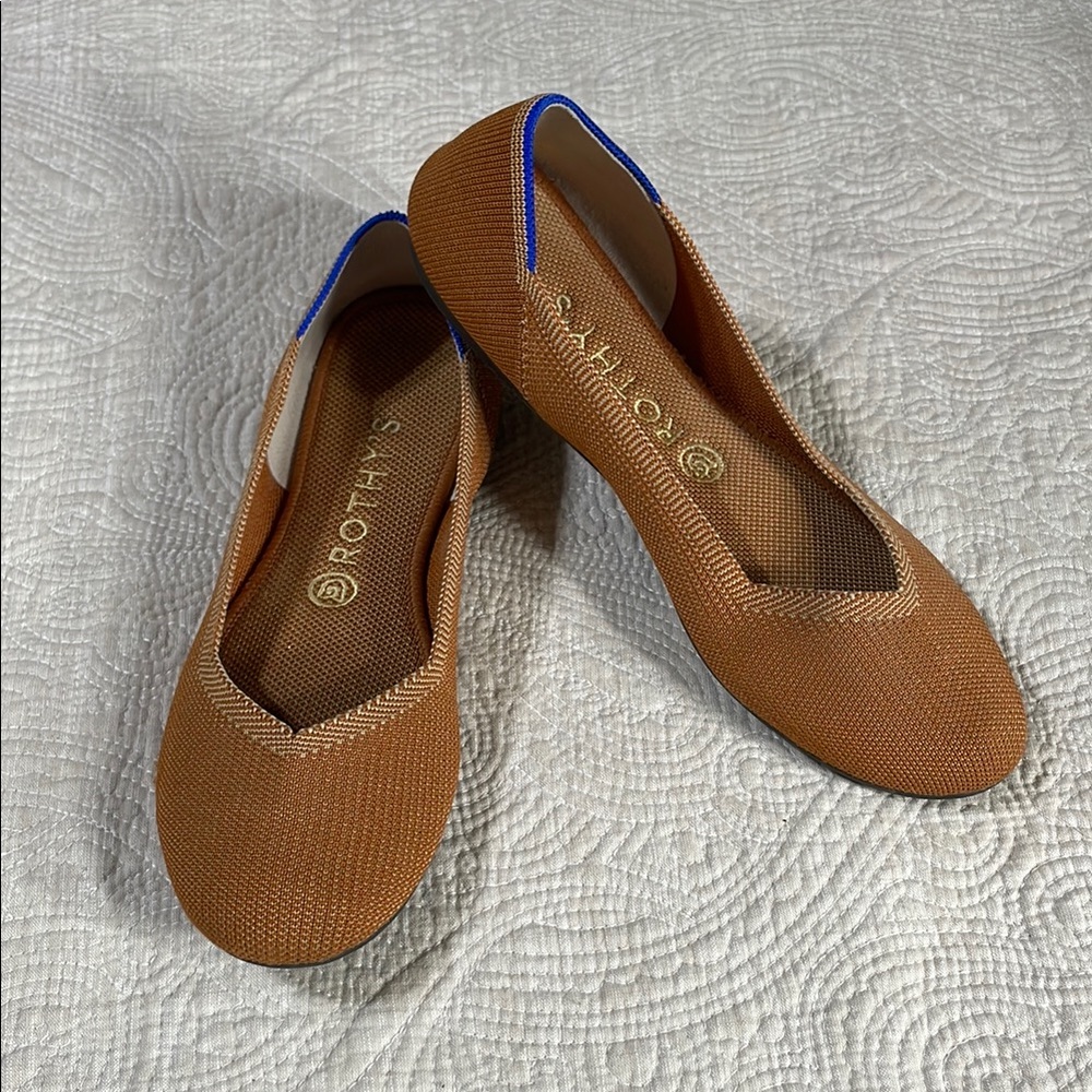 Rothy's Tan Loafers Classic Flats